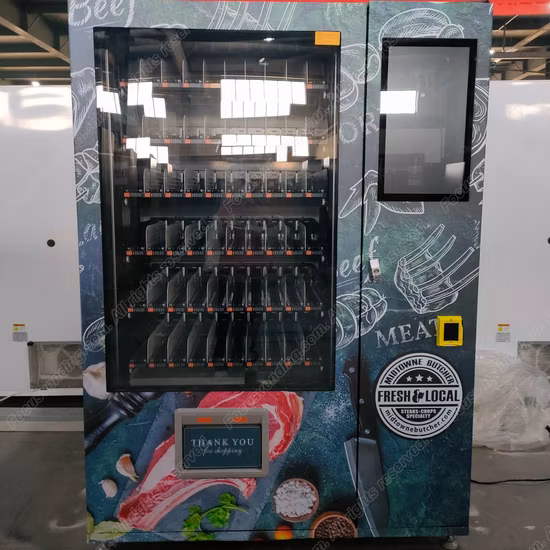 Máquina de venda automática de comida fresca mais vendida com sistema de elevação