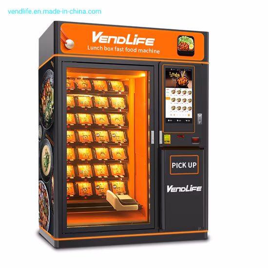 Automática Banh Tom Fast Food Meal Lunch Box Hot Food Vendlife Vendlife Máquina de venda automática para escritório