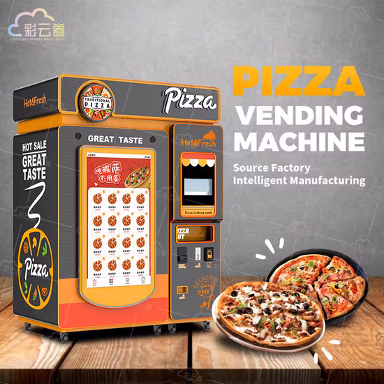 Máquina de venda automática inteligente Máquina de venda automática de comida quente com tela sensível ao toque