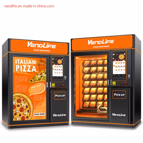 Máquina de venda automática de comida de venda quente com código QR