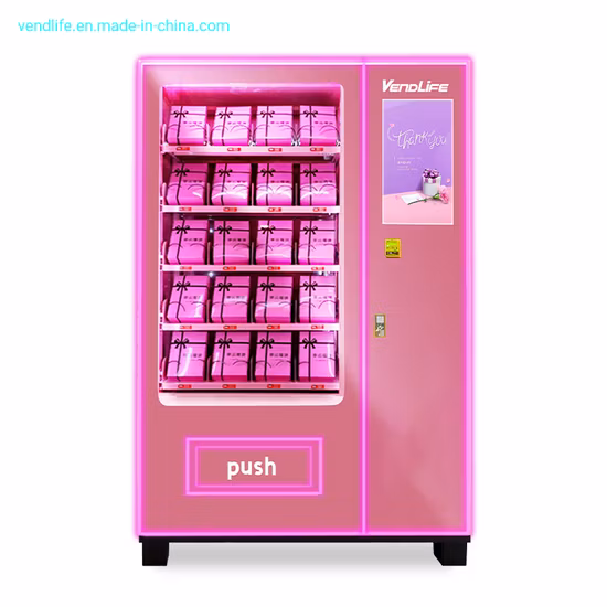 Máquina de venda automática de lanches combinados personalizados Máquina de venda automática de chapéus Maquiagem Vendlife Máquina de venda automática legal