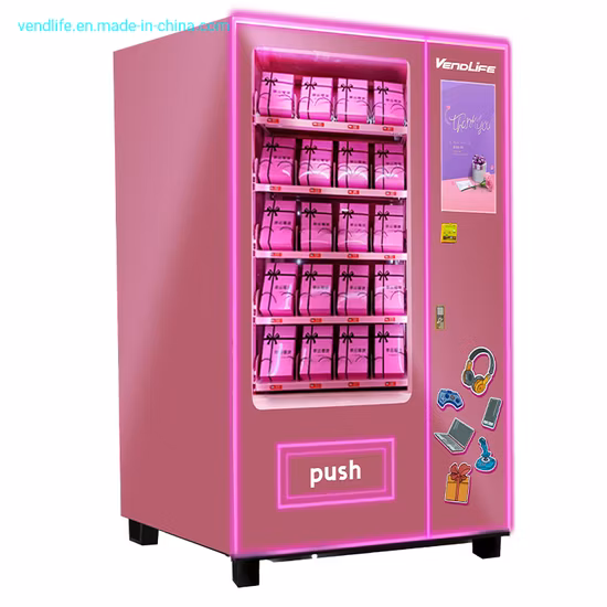 Roupas personalizadas Personalize o logotipo colorido Cílios Maquiagem Maquiagem Máquina de venda automática para perucas