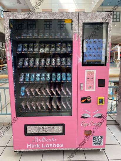 Máquina de venda automática de cílios postiços cabelo beleza maquiagem
