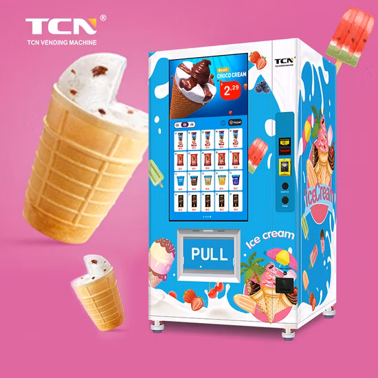 Máquina de venda automática de sorvete em cone Tcn-Fel-9g (V49) Máquina de venda automática de alimentos congelados